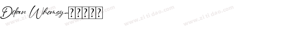 Dilan Whemsy字体转换